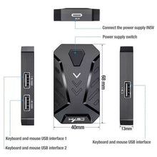 Load image into Gallery viewer, HXSJ V100+J900+P8 One-handed Keyboard + Programming Gaming Mouse + Keyboard Mouse Converter Set, V100+J900+P8