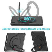 Load image into Gallery viewer, Shockproof TPU + PC Protective Case with 360 Degree Rotation Foldable Handle Grip Holder &amp; Pen Slot, For iPad Pro 12.9 2020 / 2018, For Samsung Galaxy Tab S6 Lite 10.4 inch P610, For Samsung Galaxy Tab A 8.0 2019 T290