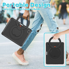 Load image into Gallery viewer, Shockproof TPU + PC Protective Case with 360 Degree Rotation Foldable Handle Grip Holder &amp; Pen Slot, For iPad Pro 12.9 2020 / 2018, For Samsung Galaxy Tab S6 Lite 10.4 inch P610, For Samsung Galaxy Tab A 8.0 2019 T290