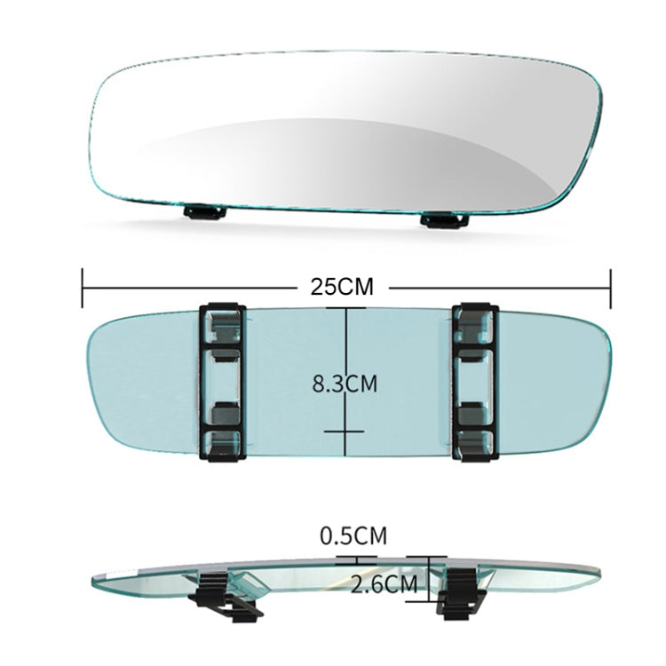 Car Rearview Retrofit Frameless Clear Large Mirror, 3R-337 Curved Mirror 250mm
