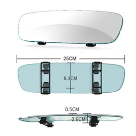 Car Rearview Retrofit Frameless Clear Large Mirror, 3R-337 Curved Mirror 250mm