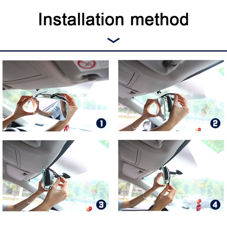 Car Rearview Retrofit Frameless Clear Large Mirror, 3R-337 Curved Mirror 250mm