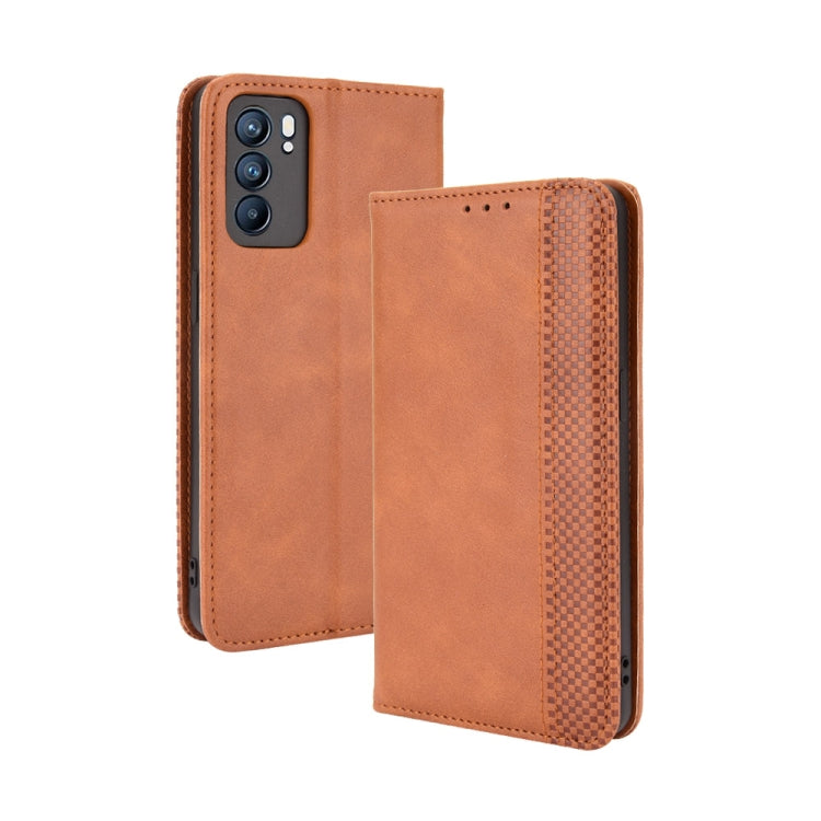Magnetic Buckle Retro Crazy Horse Texture Horizontal Flip Leather Case with Holder & Card Slots & Photo Frame, For Motorola Moto G Stylus 5G 2021, For OPPO Reno6 5G, For OPPO Reno6 Pro 5G, For OPPO Reno6 Pro+ 5G, For vivo X60 Pro / X60 5G Curved Surfac...