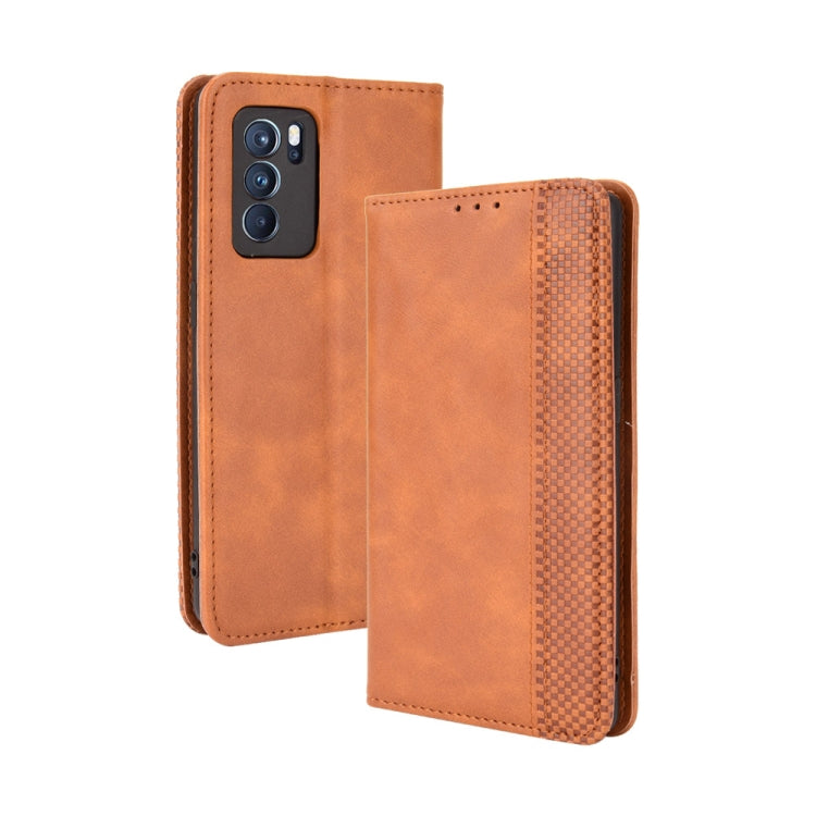 Magnetic Buckle Retro Crazy Horse Texture Horizontal Flip Leather Case with Holder & Card Slots & Photo Frame, For Motorola Moto G Stylus 5G 2021, For OPPO Reno6 5G, For OPPO Reno6 Pro 5G, For OPPO Reno6 Pro+ 5G, For vivo X60 Pro / X60 5G Curved Surfac...