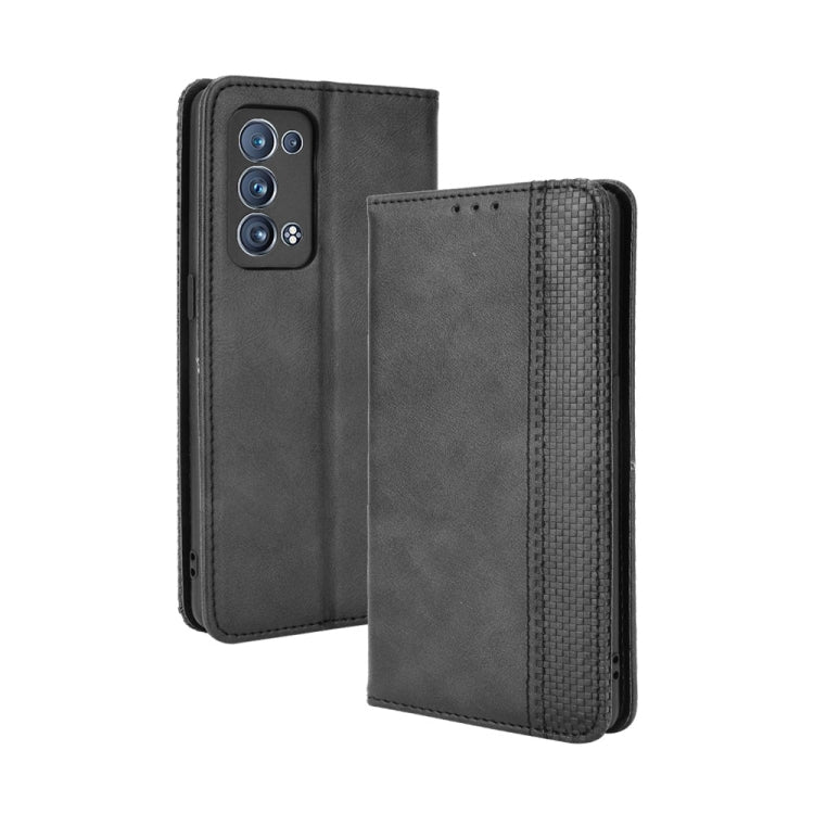 Magnetic Buckle Retro Crazy Horse Texture Horizontal Flip Leather Case with Holder & Card Slots & Photo Frame, For Motorola Moto G Stylus 5G 2021, For OPPO Reno6 5G, For OPPO Reno6 Pro 5G, For OPPO Reno6 Pro+ 5G, For vivo X60 Pro / X60 5G Curved Surfac...