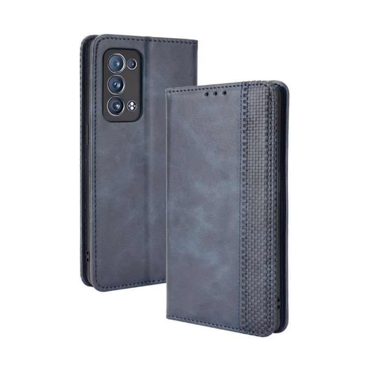 Magnetic Buckle Retro Crazy Horse Texture Horizontal Flip Leather Case with Holder & Card Slots & Photo Frame, For Motorola Moto G Stylus 5G 2021, For OPPO Reno6 5G, For OPPO Reno6 Pro 5G, For OPPO Reno6 Pro+ 5G, For vivo X60 Pro / X60 5G Curved Surfac...
