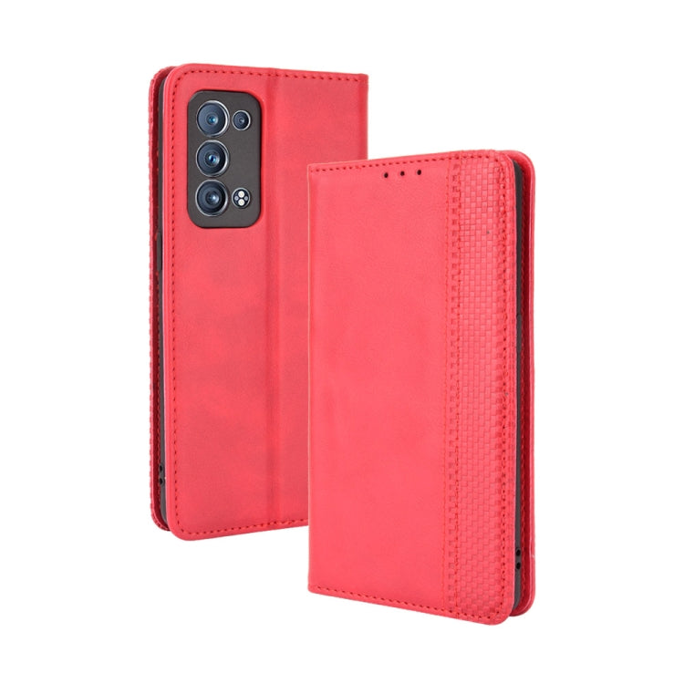 Magnetic Buckle Retro Crazy Horse Texture Horizontal Flip Leather Case with Holder & Card Slots & Photo Frame, For Motorola Moto G Stylus 5G 2021, For OPPO Reno6 5G, For OPPO Reno6 Pro 5G, For OPPO Reno6 Pro+ 5G, For vivo X60 Pro / X60 5G Curved Surfac...