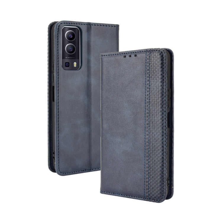 Magnetic Buckle Retro Crazy Horse Texture Horizontal Flip Leather Case with Holder & Card Slots & Photo Frame, For Motorola Moto G Stylus 5G 2021, For OPPO Reno6 5G, For OPPO Reno6 Pro 5G, For OPPO Reno6 Pro+ 5G, For vivo X60 Pro / X60 5G Curved Surfac...