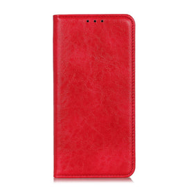Magnetic Crazy Horse Texture Horizontal Flip Leather Case with Holder & Card Slots & Wallet, For Samsung Galaxy M32