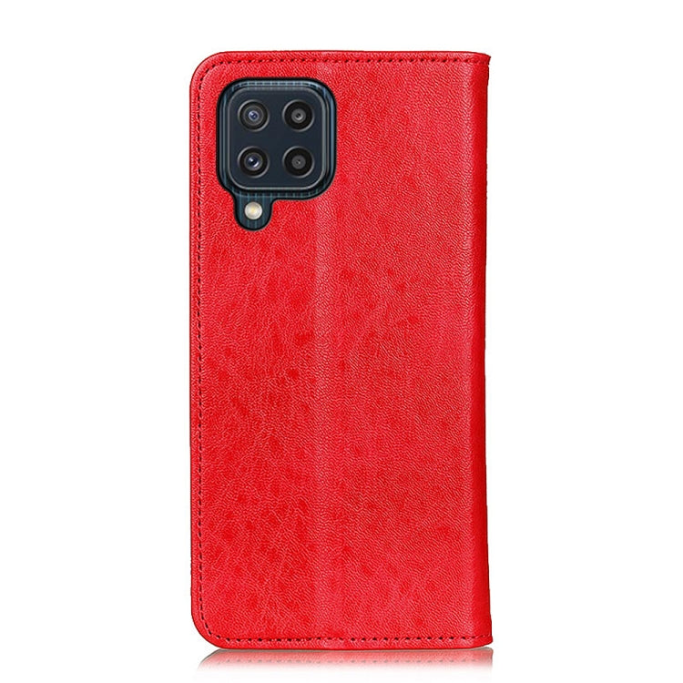 Magnetic Crazy Horse Texture Horizontal Flip Leather Case with Holder & Card Slots & Wallet, For Samsung Galaxy M32