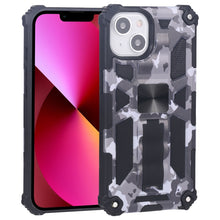 Load image into Gallery viewer, Camouflage Armor Shockproof TPU + PC Magnetic Protective Case with Holder, For iPhone 13 Pro, For iPhone 13 Pro Max, For iPhone 13