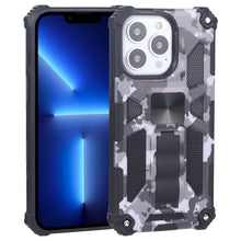 Load image into Gallery viewer, Camouflage Armor Shockproof TPU + PC Magnetic Protective Case with Holder, For iPhone 13 Pro, For iPhone 13 Pro Max, For iPhone 13