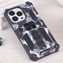 Load image into Gallery viewer, Camouflage Armor Shockproof TPU + PC Magnetic Protective Case with Holder, For iPhone 13 Pro, For iPhone 13 Pro Max, For iPhone 13