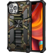 Load image into Gallery viewer, Camouflage Armor Shockproof TPU + PC Magnetic Protective Case with Holder, For iPhone 13 Pro, For iPhone 13 Pro Max, For iPhone 13