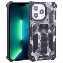 Load image into Gallery viewer, Camouflage Armor Shockproof TPU + PC Magnetic Protective Case with Holder, For iPhone 13 Pro, For iPhone 13 Pro Max, For iPhone 13