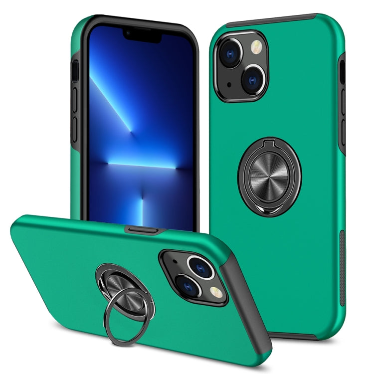 PC + TPU Shockproof Magnetic Protective Case with Invisible Ring Holder, For iPhone 13 mini, For iPhone 13, For iPhone 13 Pro, For iPhone 13 Pro Max