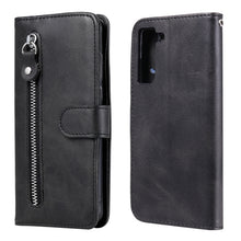 Load image into Gallery viewer, Fashion Calf Texture Zipper Horizontal Flip Leather Case with Holder &amp; Card Slots &amp; Wallet, For Samsung Galaxy A22 4G, For Samsung Galaxy S21 FE, For Samsung Galaxy A22 5G, For Samsung Galaxy A82 5G