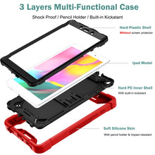 Load image into Gallery viewer, Silicone + PC Shockproof Protective Case with Holder, For Samsung Galaxy Tab A 8.0 2019, For Samsung Galaxy Tab A 8.4(2020), For Samsung Galaxy Tab A7 Lite T225/T220, For Samsung Galaxy Tab S6 Lite, For Samsung Galaxy Tab S7 FE                         ...