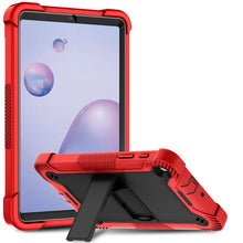 Load image into Gallery viewer, Silicone + PC Shockproof Protective Case with Holder, For Samsung Galaxy Tab A 8.0 2019, For Samsung Galaxy Tab A 8.4(2020), For Samsung Galaxy Tab A7 Lite T225/T220, For Samsung Galaxy Tab S6 Lite, For Samsung Galaxy Tab S7 FE                         ...