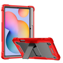 Load image into Gallery viewer, Silicone + PC Shockproof Protective Case with Holder, For Samsung Galaxy Tab A 8.0 2019, For Samsung Galaxy Tab A 8.4(2020), For Samsung Galaxy Tab A7 Lite T225/T220, For Samsung Galaxy Tab S6 Lite, For Samsung Galaxy Tab S7 FE                         ...