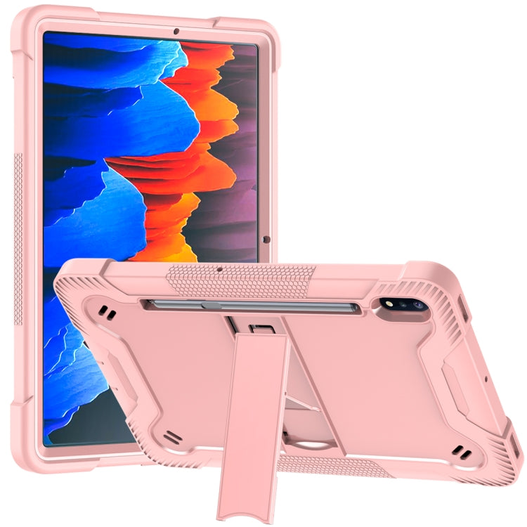 Silicone + PC Shockproof Protective Case with Holder, For Samsung Galaxy Tab A 8.0 2019, For Samsung Galaxy Tab A 8.4(2020), For Samsung Galaxy Tab A7 Lite T225/T220, For Samsung Galaxy Tab S6 Lite, For Samsung Galaxy Tab S7 FE                         ...