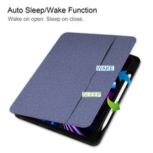 Load image into Gallery viewer, Cloth Texture TPU Horizontal Flip Leather Case with Pen Slot &amp; Holder, For iPad Pro 11 inch 2021 / 2020 / 2018