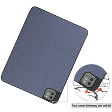 Load image into Gallery viewer, Cloth Texture TPU Horizontal Flip Leather Case with Pen Slot &amp; Holder, For iPad Pro 11 inch 2021 / 2020 / 2018