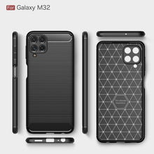 Load image into Gallery viewer, Brushed Texture Carbon Fiber TPU Case, For Samsung Galaxy M32 (india)