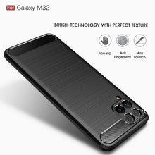 Load image into Gallery viewer, Brushed Texture Carbon Fiber TPU Case, For Samsung Galaxy M32 (india)
