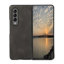 Load image into Gallery viewer, Two-color Cowhide Texture PU Shockproof Protective Case, For Samsung Galaxy Z Fold3 5G