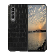Load image into Gallery viewer, Crocodile Texture PU Shockproof Protective Case, For Samsung Galaxy Z Fold3 5G