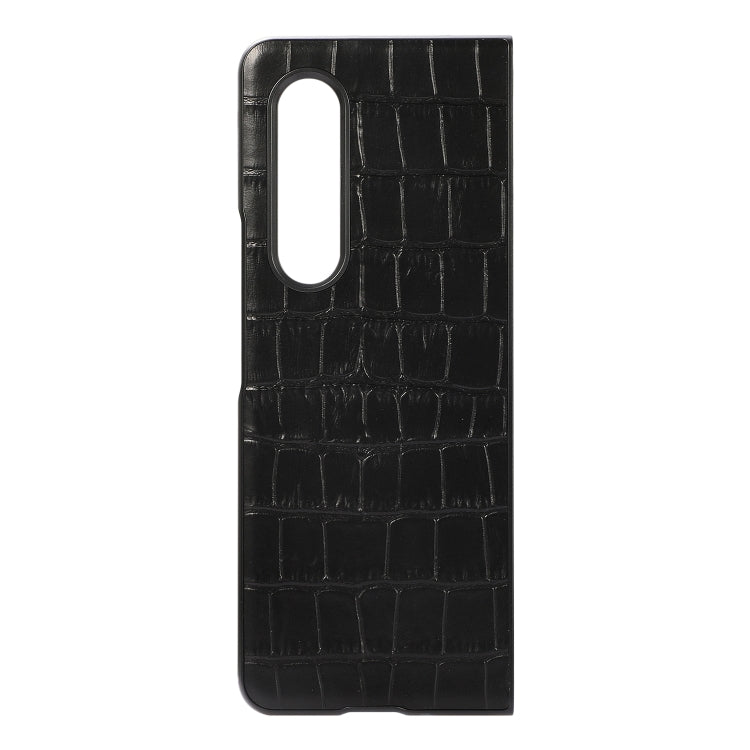 Crocodile Texture PU Shockproof Protective Case, For Samsung Galaxy Z Fold3 5G
