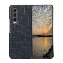Load image into Gallery viewer, Crocodile Texture PU Shockproof Protective Case, For Samsung Galaxy Z Fold3 5G