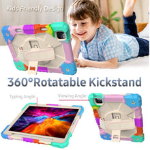 Load image into Gallery viewer, Contrast Color Robot Shockproof Silicon + PC Protective Case with Holder &amp; Shoulder Strap For iPad Pro 11 2021 / 2020 / 2018 / iPad Air 4 10.9 2020, For iPad Pro 11 2022 / 2021 / 2020 / 2018 / iPad Air 4 10.9 2020