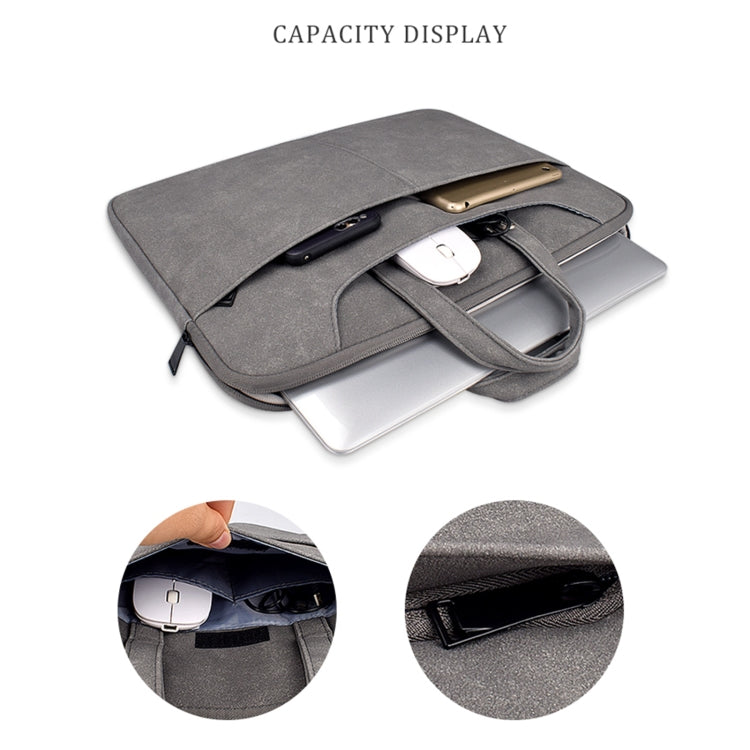 ST06SDJ Frosted PU Business Laptop Bag with Detachable Shoulder Strap, 13.3 inch, 14.1-15.4 inch, 15.6 inch