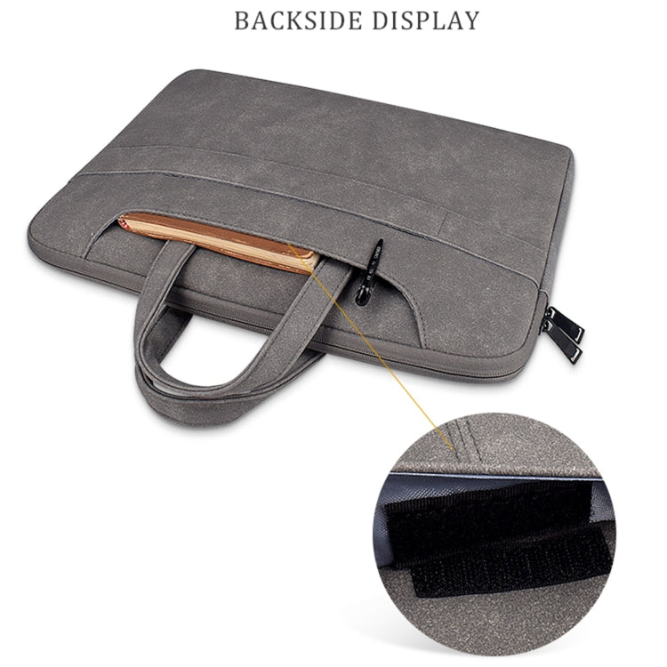 ST06SDJ Frosted PU Business Laptop Bag with Detachable Shoulder Strap, 13.3 inch, 14.1-15.4 inch, 15.6 inch