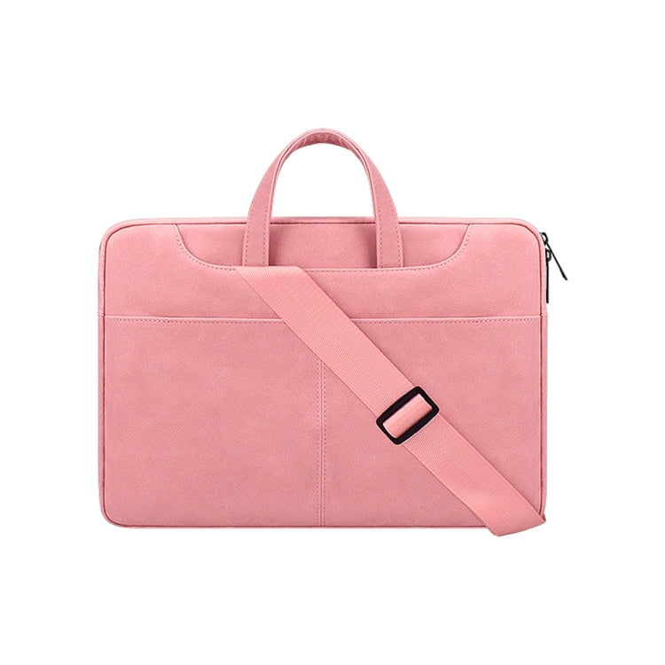 ST06SDJ Frosted PU Business Laptop Bag with Detachable Shoulder Strap, 13.3 inch, 14.1-15.4 inch, 15.6 inch