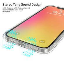 Load image into Gallery viewer, LESUDESIGN Rhino Shield Series TPU Anti-fall Transparent Phone Protective Case with Sound Conversion Design, For iPhone 13 mini, For iPhone 13, For iPhone 13 Pro, For iPhone 13 Pro Max