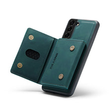 Load image into Gallery viewer, DG.MING M2 Series 3-Fold Multi Card Bag Back Cover Shockproof Case with Wallet &amp; Holder Function, For Samsung Galaxy S21, For Samsung Galaxy S21 FE, For Samsung Galaxy S21+