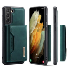 Load image into Gallery viewer, DG.MING M2 Series 3-Fold Multi Card Bag Back Cover Shockproof Case with Wallet &amp; Holder Function, For Samsung Galaxy S21, For Samsung Galaxy S21 FE, For Samsung Galaxy S21+