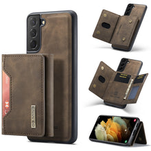 Load image into Gallery viewer, DG.MING M2 Series 3-Fold Multi Card Bag Back Cover Shockproof Case with Wallet &amp; Holder Function, For Samsung Galaxy S21, For Samsung Galaxy S21 FE, For Samsung Galaxy S21+