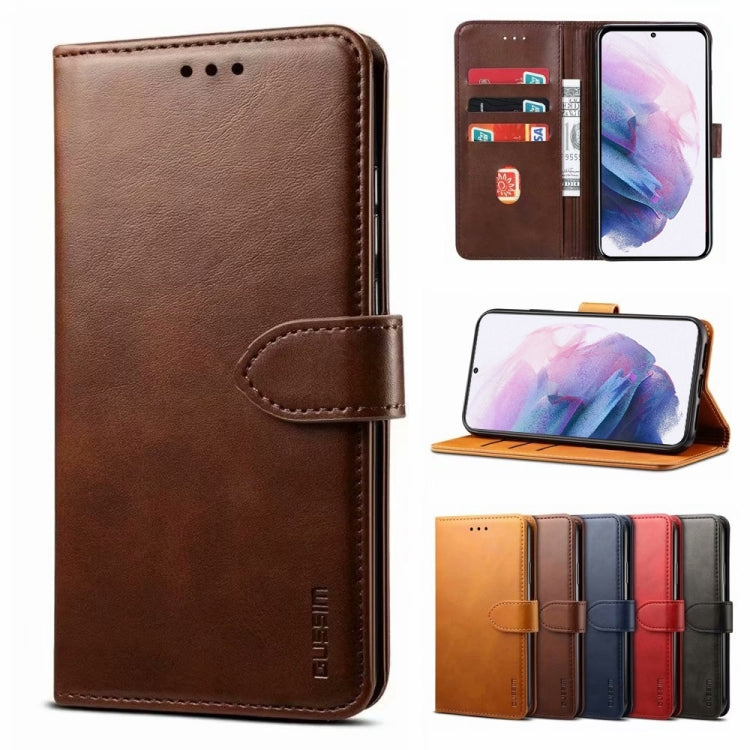 GUSSIM Business Style Horizontal Flip Leather Case with Holder & Card Slots & Wallet, For Samsung Galaxy A41, For Samsung Galaxy S21 5G, For Samsung Galaxy S21+ 5G, For Samsung Galaxy S21 Ultra 5G, For Samsung Galaxy S21 FE
