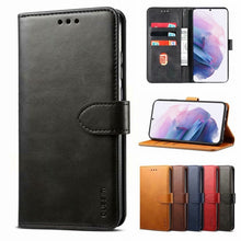 Load image into Gallery viewer, GUSSIM Business Style Horizontal Flip Leather Case with Holder &amp; Card Slots &amp; Wallet, For Samsung Galaxy A41, For Samsung Galaxy S21 5G, For Samsung Galaxy S21+ 5G, For Samsung Galaxy S21 Ultra 5G, For Samsung Galaxy S21 FE