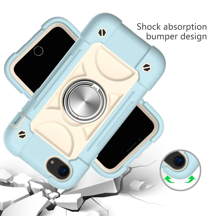 Shockproof Silicone + PC Protective Case with Dual-Ring Holder, For iPhone 6/6s/7/8/SE 2022 / SE 2020, For iPhone 6 Plus/6s Plus/7 Plus/8 Plus, For iPhone X / XS, For iPhone XR