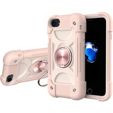 Load image into Gallery viewer, Shockproof Silicone + PC Protective Case with Dual-Ring Holder, For iPhone 6/6s/7/8/SE 2022 / SE 2020, For iPhone 6 Plus/6s Plus/7 Plus/8 Plus, For iPhone X / XS, For iPhone XR