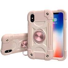 Load image into Gallery viewer, Shockproof Silicone + PC Protective Case with Dual-Ring Holder, For iPhone 6/6s/7/8/SE 2022 / SE 2020, For iPhone 6 Plus/6s Plus/7 Plus/8 Plus, For iPhone X / XS, For iPhone XR