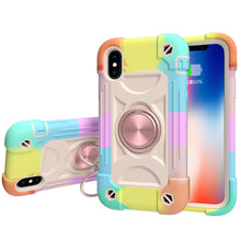 Load image into Gallery viewer, Shockproof Silicone + PC Protective Case with Dual-Ring Holder, For iPhone 6/6s/7/8/SE 2022 / SE 2020, For iPhone 6 Plus/6s Plus/7 Plus/8 Plus, For iPhone X / XS, For iPhone XR
