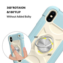 Load image into Gallery viewer, Shockproof Silicone + PC Protective Case with Dual-Ring Holder, For iPhone XS Max, For iPhone 11, For iPhone 11 Pro Max, For iPhone 12 mini