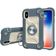 Load image into Gallery viewer, Shockproof Silicone + PC Protective Case with Dual-Ring Holder, For iPhone XS Max, For iPhone 11, For iPhone 11 Pro Max, For iPhone 12 mini
