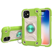 Load image into Gallery viewer, Shockproof Silicone + PC Protective Case with Dual-Ring Holder, For iPhone XS Max, For iPhone 11, For iPhone 11 Pro Max, For iPhone 12 mini